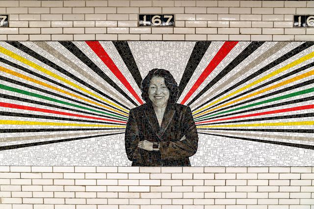 Justice Sonia Sotomayor portrait derived from a photograph by Timothy Greenfield-Sanders<br>